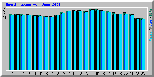 Hourly usage for June 2026